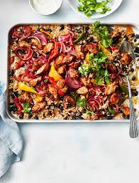 Fajita Chicken Traybake Recipe Recipe Recipes Sainsburys Recipes Tray Bake Recipes
