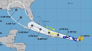 The national hurricane center gives this area an 80% chance of a tropical system developing in the next five days. Tropical Storms Laura And Marco Head For Gulf Coast At Same Time Npr