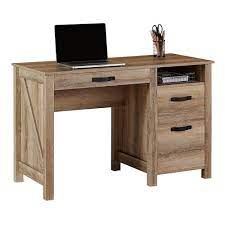 realspace plank 47 w writing desk coastal oak pedestal desk desk boys desk