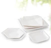 Creative Irregular Melamine Plates, Hexagon Plastic Serving Dishes, Durable  Restaurant Tableware