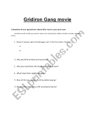 Un altfel de craciun este o comedie de familie cu o poveste fictivă despre selly și colegii lui de trupă, dia, gami, pain și mădălin. Gridiron Gang Movie Worksheet Esl Worksheet By Damy