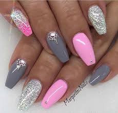 Compared with shopping in real stores, purchasing products including. Pink Grey Silver Nails Nail Designs Pink Nails Gel Nails
