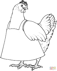 Mother Hen Coloring Page From Chicken Category Select From 29343 Printable Crafts Of Cartoons Nature Chicken Coloring Little Red Hen Chicken Coloring Pages