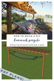 Hammock Stand With Pergola Pdf Printable Woodworking Plans Easy Backyard Diy Backyard Backyard