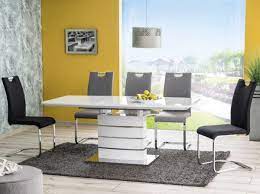 This country style dining table and chairs set for 6 is solid oak wood quality construction. Casa Padrino Luxury Dining Table White Silver 140 180 X 80 X H 76 Cm Extendable Dining Room Table With Glass Top Kitchen Furniture