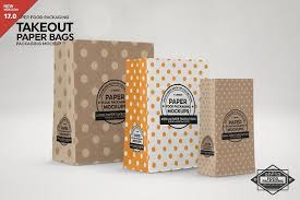 A free box packaging mockup set that can be used to showcase medicine packaging design, gift packaging design, product packaging etc. Paper Takeout Bags 3 Sizes Mockup Packaging Mockup Design Mockup Free Free Packaging Mockup