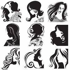 Women Hairstyle Silhouette Vector 240481 Jpg 425 425 Sketch Free Silhouette Vector Graphic Design Art