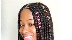 Jumbo Goddess Box Braids 3 Layer Feedin Braids Youtube Braid Styles Hair Styles Hair Braid Videos