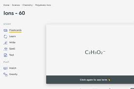 Ions 60 Flashcards Quizlet Study Flashcards Flashcards Ap Chemistry Exam