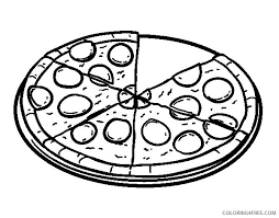 With these free pizza coloring sheets, coloring activities are made fun and easy. Pepperoni Pizza Coloring Pages Coloring4free Coloring4free Com