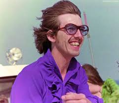 George Harrison and his buddy in 1971