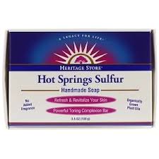 Heritage Store Hot Springs Sulfur Handmade Soap 3 5 Oz 100 G Iherb Oil Handmade Paraben Free Products Black Seed Oil
