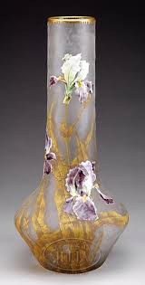 Monumental Mont Joye Vase Art Glass Vase Vase Glass Art