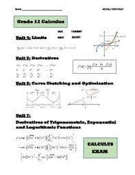 Its really helpful for your assignments and homework. Mcv4u Grade 12 Calculus And Vectors Book 2 Lessons Tests Exam Review