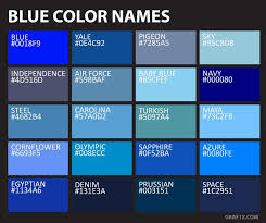Blue Color Names In 2019 Green Color Names Color Palette
