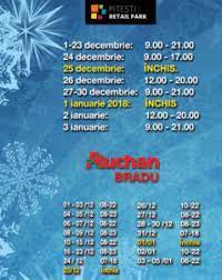 Cfr introduce mai multe trenuri de 1 decembrie. Program De SÄƒrbÄƒtori La Auchan Bradu È™i PiteÈ™ti Retail Park Universul Argesean