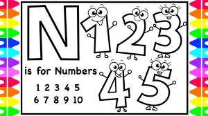 Exclusive pics in the best coloring game! Abc Alphabets Coloring Page N Is For Numbers Coloring Pages Numbers 1 5 For Kids Art Colors Youtube