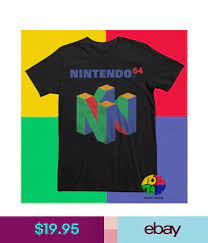 T Shirts Nintendo Classic N64 Logo Vintage Mens Retro T Shirt Ebay Fashion