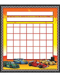 teacher created resources race cars incentive charts 5311