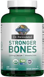 Nov 16, 2020 · getting enough calcium and vitamin d can help to keep your bones healthy and reduce your risk for osteopenia, osteoporosis, and fractures. Amazon Com Garden Of Life Dr Formulated Stronger Bones Organic Calcium Supplement With Vitamin D Vitamin K For Bone Health Bone Strength Osteoporosis Supplements For Women Men 150 Vegetarian Tablets Health
