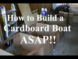 Then you are ready to start cutting & bending. How To Build A Cardboard Boat Asap Tutorial Youtube