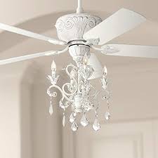 52 Casa Deville Rubbed White Chandelier Ceiling Fan 64r09 Lamps Plus