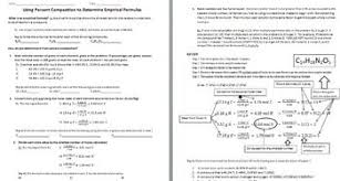 Explain how you could find out. Worksheet That Guides Students Through How To Use Percent Composition To Determine Empirical Formulas With Exa High School Chemistry Chemistry Class Worksheets