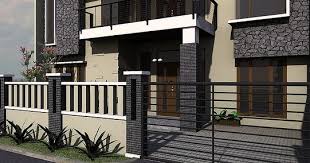 Desain yang satu ini memilih pagar yang tinggi karena rumahnya pun tinggi. 16 Contoh Terbaik Pagar Rumah Non Minimalis Rumahklik Com