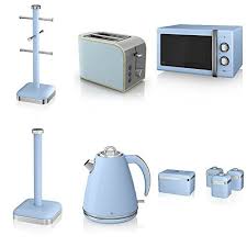 Swan Kitchen Appliance Retro Set 25l Blue Microwave 1 Https Www Amazon Co Uk Dp B01eaw1gr4 Ref Cm Sw Kettle And Toaster Kettle And Toaster Set Kettle