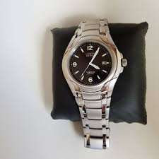 Citizen Eco Drive Titanium Wr100 E111 K006368 Watch Gn 4w S Japan Mvt Citizen Casual Titanium Watches Citizen Eco Titanium Bracelet