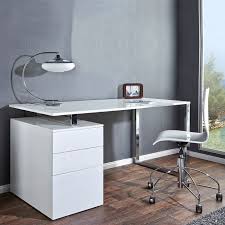 Hochwertige schreibtische und sekretäre von bekannten designern. Cagu Design Schreibtisch Newcastle Weiss Hochglanz Mit Burocontainer 160cm Ebay