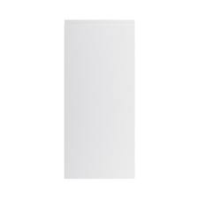 Black kitchen cabinets can help make a bold statement when paired with lighter colours. Goodhome Garcinia Gloss Light Grey Integrated Handle Tall Wall Cabinet Door W 400mm T 19mm Diy At B Q