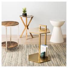 Tops are stained in early. Hourglass Accent Table White Project 62 End Tables Furniture Colourful Living Room