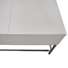 Designer round coffee table with storage: 61 Off West Elm West Elm Lacquer Storage Coffee Table Tables
