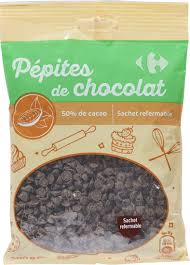 Il entre dans la composition du chocolat. Pepites De Chocolat Carrefour 125 G