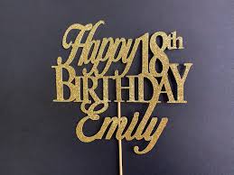 Any Number Custom Birthday Cake Topper 18th Cake Topper Etsy Custom Birthday Cakes Happy Birthday Cake Topper Birthday Cake Toppers