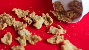 The rounded fried chicken skin should be tubular enough to stuff the rice into. You Can Get Kfc S New Chicken Cracklings With Your Fully Loaded Meal