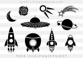 Download Free Space Rocket Monogram Svg Png Eps Dxf By Caluya Design