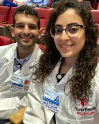 The first day of residency pics are still coming in! Here's another one  from Dr. Chad Wyatt and Dr. Amanda Baroutjian. Both are pursuing emergency  medicine at Stony Brook University Hospital. Take