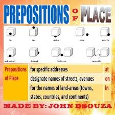 Prepositions Of Place Lesson And Resources