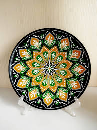 Decorative Plates For Hanging Restaurant Wall Decor Large Etsy In 2021 Decorative Plates Hand Painted Plates Ceramic Decor