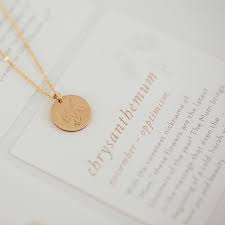 Birth Month Flower Necklace Australia November Birth Flower Chrysanthemum November Birth Flower Birth Flowers Birthstone Gifts
