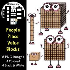 Place Value People Clip Art Free Math Lessons Free Math Resources Math Task Cards