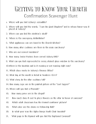 So Many Of Our Confirmation Kids Weren T Familiar With The Church Campus So We Created A Scavenger H Scavenger Hunt Worksheet Template Scavenger Hunt For Kids