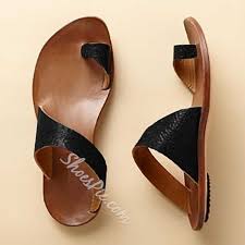 Shoespie Backless Casual Toe Ring Flats Ad Casual Sponsored Backless Shoespie Flats Sapatos Women S Shoes Sandalia De Couro Masculina