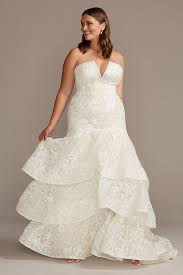 Notch Neck Mermaid Tall Plus Size A Wedding Dress Wedding Dress Styles Davids Bridal Wedding Dresses Wedding Dresses