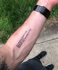 Getting inked gives a feeling of pride and contentment. Simple But Meaningful Tattoo