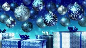 Hang stockings of blue with silver trim, and add bowls around the room filled with ornaments in blue and silver mixed with traditional christmas. Christmas Balls And Gifts Loop Stock Footage Video 100 Royalty Free 7667641 Shutterstock