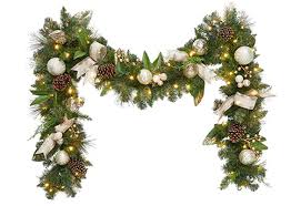 Holiday Seasonal Costco In 2020 Artificial Garland Led Lights Garland