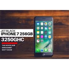 Jet Black Iphone 7 256gb Price 3250ghc To Order Call 0263320887 0230357751 Whatsapp 02633208 Jet Black Iphone Black Iphone 7 Samsung Galaxy Phone